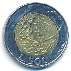 Сан-Марино, 500 лир (1999 г.)