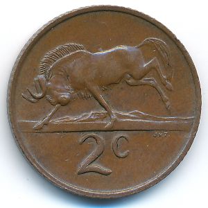 ЮАР, 2 цента (1971 г.)