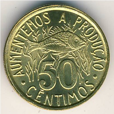 Sao Tome and Principe, 50 centimos, 1977