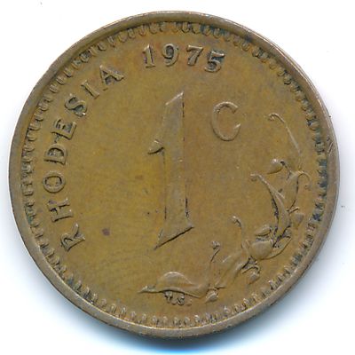 Rhodesia, 1 cent, 1975