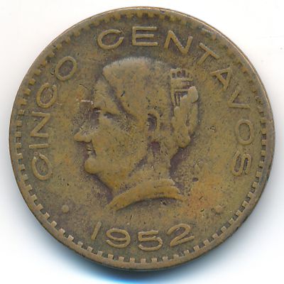 Мексика, 5 сентаво (1952 г.)