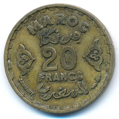 Марокко, 20 франков (1951 г.)