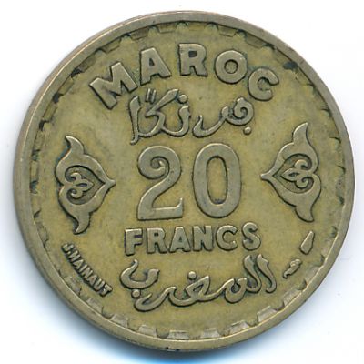 Марокко, 20 франков (1951 г.)