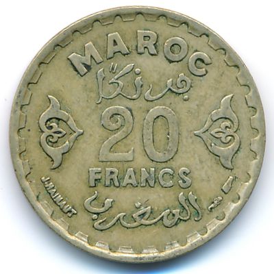 Марокко, 20 франков (1951 г.)