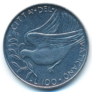 Ватикан, 100 лир (1974 г.)
