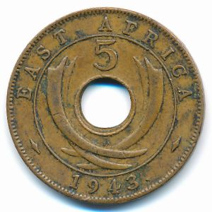 Восточная Африка, 5 центов (1943 г.)