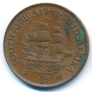 ЮАР, 1 пенни (1941 г.)