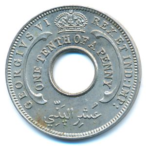 Британская Западная Африка, 1/10 пенни (1938 г.)
