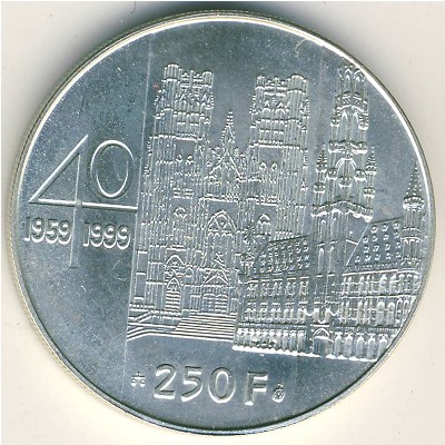 Бельгия, 250 франков (1999 г.)