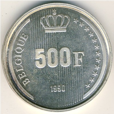 Бельгия, 500 франков (1990 г.)