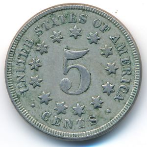 США, 5 центов (1868 г.)