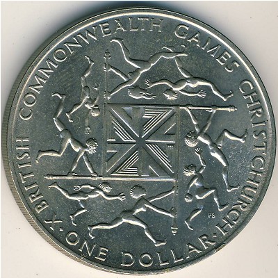 Новая Зеландия, 1 доллар (1974 г.)