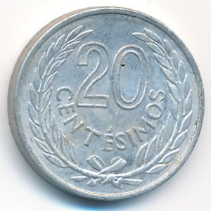 Уругвай, 20 сентесимо (1965 г.)