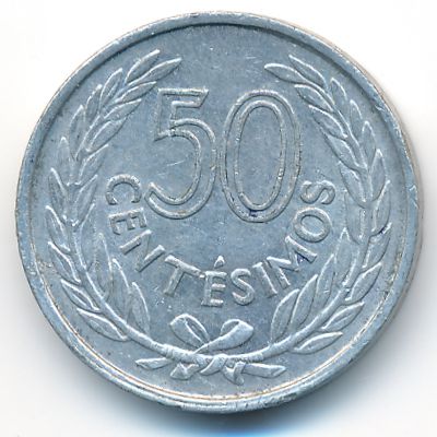 Uruguay, 50 centesimos, 1965