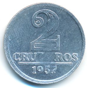 Бразилия, 2 крузейро (1957 г.)