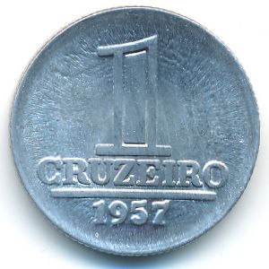 Бразилия, 1 крузейро (1957 г.)