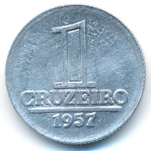 Brazil, 1 cruzeiro, 1957
