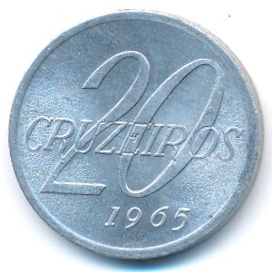 Бразилия, 20 крузейро (1965 г.)