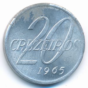 Бразилия, 20 крузейро (1965 г.)