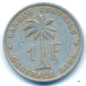 Ruanda-Urundi, 1 franc, 1959