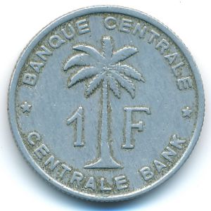 Руанда-Урунди, 1 франк (1960 г.)