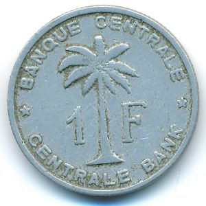 Ruanda-Urundi, 1 franc, 1960