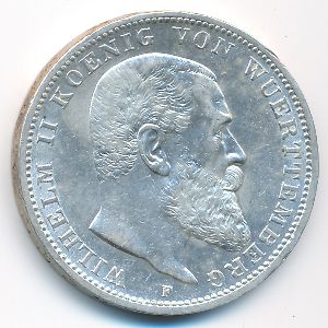 Вюртемберг, 3 марки (1912 г.)