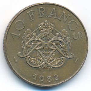 Монако, 10 франков (1982 г.)