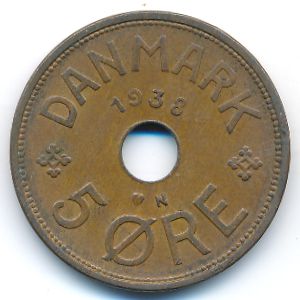 Дания, 5 эре (1938 г.)