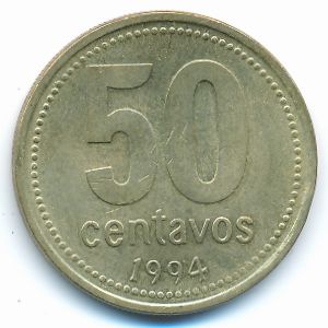 Аргентина, 50 сентаво (1994 г.)