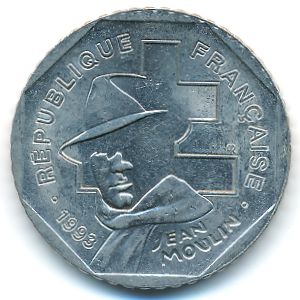 Франция, 2 франка (1993 г.)