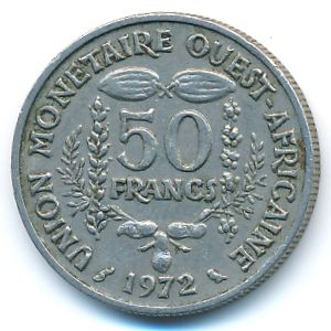 Западная Африка, 50 франков (1972 г.)