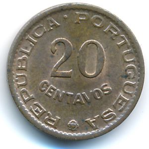 Mozambique, 20 centavos, 1961