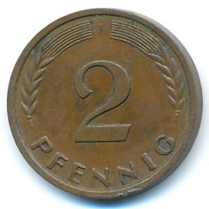 ФРГ, 2 пфеннига (1961 г.)