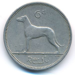 Ирландия, 6 пенсов (1958 г.)
