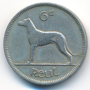 Ирландия, 6 пенсов (1950 г.)