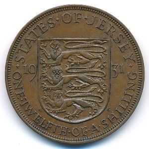 Джерси, 1/12 шиллинга (1931 г.)