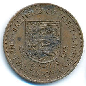 Jersey, 1/12 shilling, 1960
