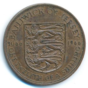 Джерси, 1/12 шиллинга (1966 г.)