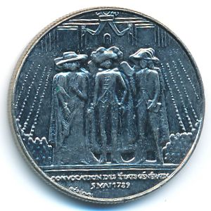 France, 1 franc, 1989