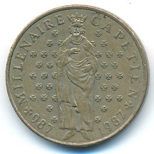 France, 10 francs, 1987
