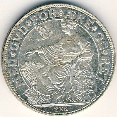 Denmark, 2 kroner, 1903