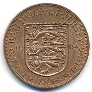Джерси, 1/12 шиллинга (1964 г.)