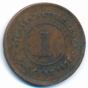 Straits Settlements, 1 cent, 1897