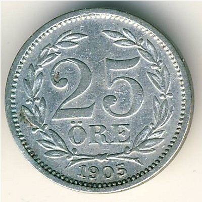 Швеция, 25 эре (1874–1905 г.)