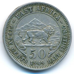 Восточная Африка, 50 центов (1949 г.)