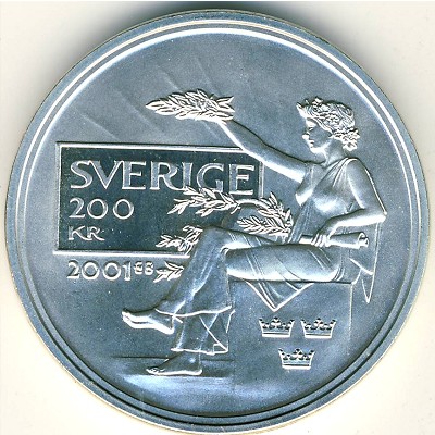 Sweden, 200 kronor, 2001