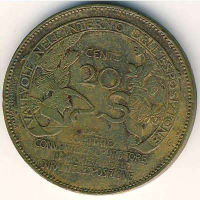 Италия, 20 чентезимо (1906 г.)