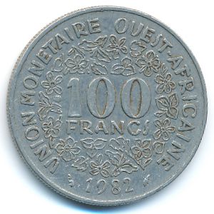 Западная Африка, 100 франков (1982 г.)