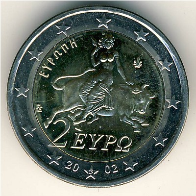 Greece, 2 euro, 2002–2006